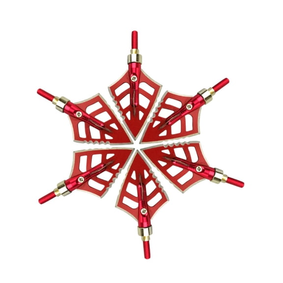 SURWOLE 12X Arrowheads 125gr Blade Broadhead Archery Screws Arrow Tips Hunting Target