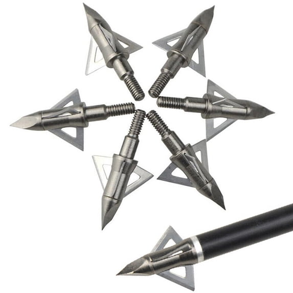 SURWOLF 12X 100gr Blade Arrowheads Sharp Archery Broadheads Bow Hunting Target Shooting