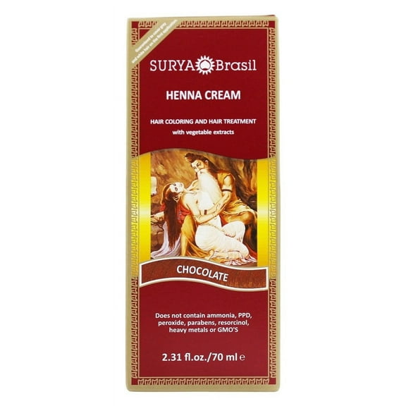 SURYA BRASIL HENNA CREAM HAIR COLOR CHOCOLATE 70ML
