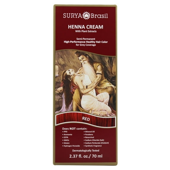SURYA BRASIL HENNA CREAM HAIR COLOR RED 70ML
