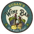 thumbnail image 1 of SUSAN'S Wine Bar 14" Round Metal Sign Wall Gift 100140043092, 1 of 1
