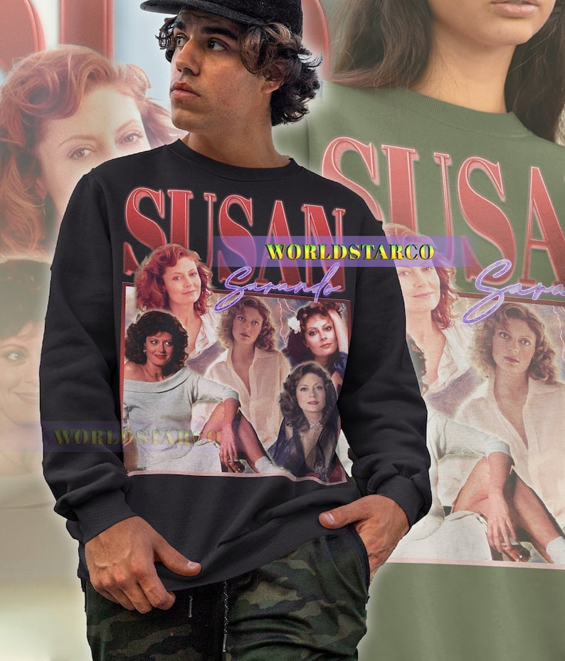 Susan Roshan Merch SUSAN SARANDON Sweatshirt, Susan Sarandon Homage Sweatshirtter, Susan ...