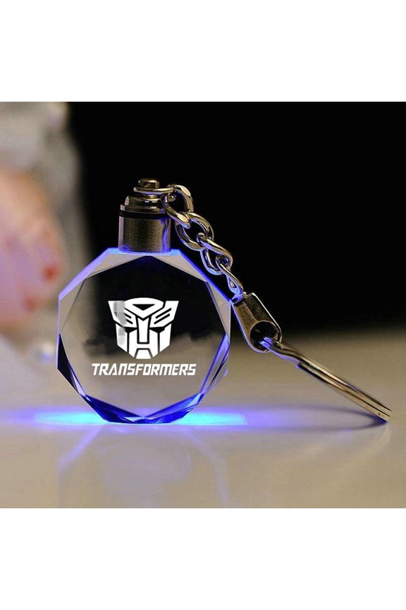 2024 European Cup Logo Illuminated Keychain Fans Football Souvenir Crystal Keychain Pendant Personalized Gift