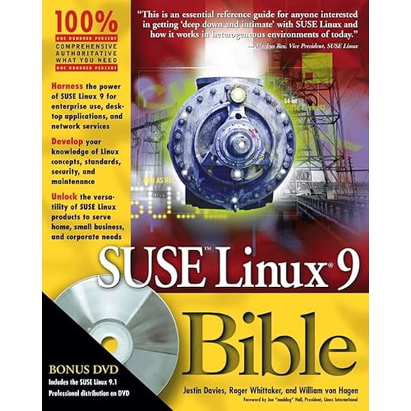 Pre-Owned SUSE Linux 9 Bible [With DVD] (Paperback) 0764577395 9780764577390