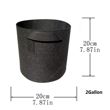 SUSHANG 1/2/3/5/7 Gallon Grow-bag Heavy Thickened Nonwoven Plant Fabric Pot with Handles Heavy Duty Cloth Pots for Plants