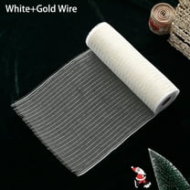 SUSHANG 1 Roll 10 Yards Christmas Ribbon with Sequin for Xmas Tree Garland DIY Mesh Ribbon Webbing Perfect for Home Decor Indoor and Outdoor Use Enhance Your Holiday Decor with This Versatile Ribbon