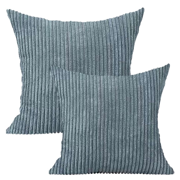 SUSHANG 20" X 20" Modern Contemporary Transitional Striped Polyester Throw Pillowcase for Sofa Couch Living Room Chair( 2 Count)