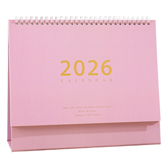 SUSHANG 2026 Creative Desktop Calendar and Planning Book - Stylish Ornamental Design with Discipline Tracking Features, Motivational Goal Checker for Office and Home Organization