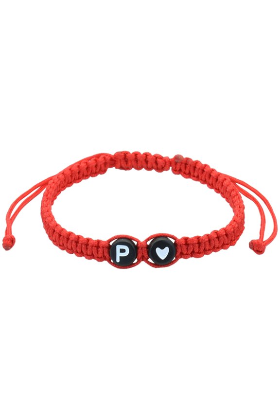 26 Letters Hand Woven Bracelet Bracelets for Women Men Teen Gifts A Z Bracelets Braided Handmade 26 Initial Bracelet Heart Letter Woven Bracelet Mother'S Day Christmas Gifts