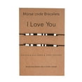 thumbnail image 1 of SUSHANG 2PC Morse Code Bracelet Couples Bracelets I Love You Cute Gifts From Relationships Matching Bracelets, 1 of 7