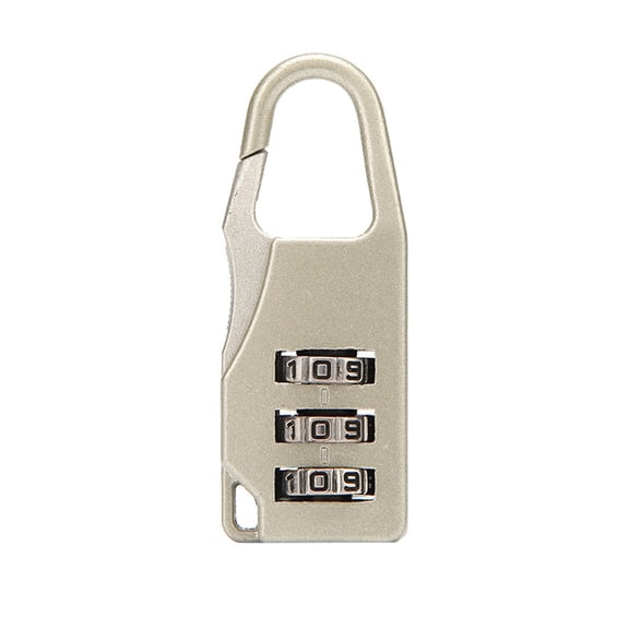SUSHANG 3 Digit Combination Locks Set Small Padlock Combination Lock for Luggage Padlock for Suitcase for Travel, Baggage, Suitcases & Backpacks - Silver