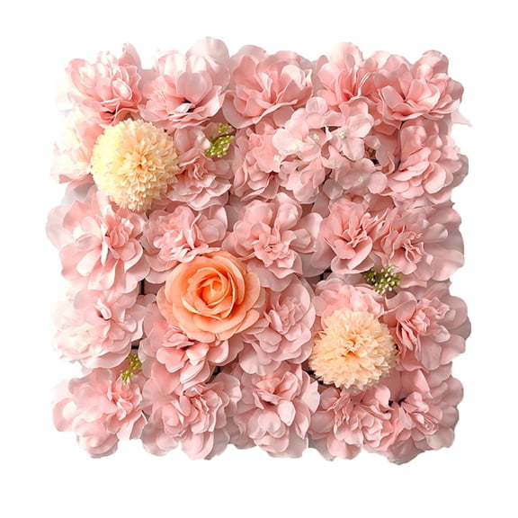 SUSHANG 3D Artificial Rose Flower Wall Panel 15x15 Inch for Home Wedding Decor - Realistic DIY Backdrop for Party Photo Booth Background Room Decoration