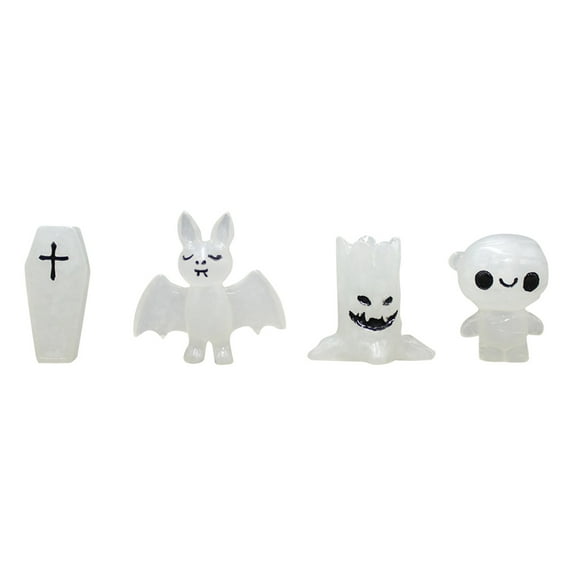 SUSHANG 4Pc Halloween Fluorescent Ornaments Halloween Fluorescent Ornament Little Luminous Ornament