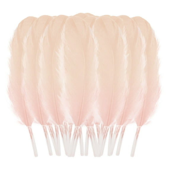 SUSHANG 50 Colored Goose Feathers Decoration for Wedding Clothing Stick Cat Colourful Diy for Hair Party Home Flower PC Decoration Plumage Craft 50 Plumage Middle Floating Plume