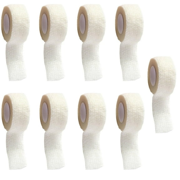 SUSHANG 9PC Finger Bandage Finger Protectors 9 Pack 1"Self Adhesive Wrap Self Stick Wrap for Ankle Wrist Finger Wrap Power for Compression