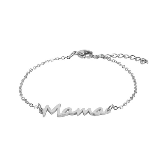 SUSHANG Alphabet Bracelet Mama Stainless Steel Alphabet Bracelet Mother'S Day Series Women'S Accessories