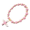 thumbnail image 1 of SUSHANG Angel Wings Cross Bracelet Women'S Elastic Bracelet White Beaded Bracelet Angel Wingss Crosss Bracelet Healings Balances Jewelry Green Girl Gift, 1 of 9