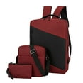 thumbnail image 1 of SUSHANG Backpack Three Piece Color Travel Bag Computer Business Bag Shoulder Casual Matching Bag Computer College Backpacks Nurse Bag Backbag Casual Daypack for Travel Black, 1 of 4