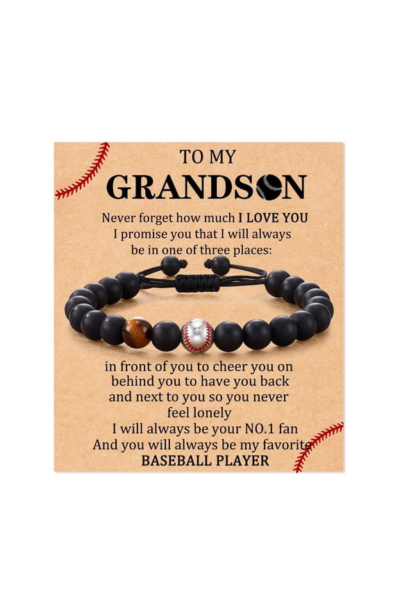 Baseball Bracelet A Baseball Bracelet for A Grandson'S Sports Bracelet As A Birthday Gift