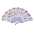 thumbnail image 1 of SUSHANG Best Chinese Style Dance Wedding Party Lace Silk Folding Hand Held Flower Fan for Wedding Dancing Party, 1 of 2