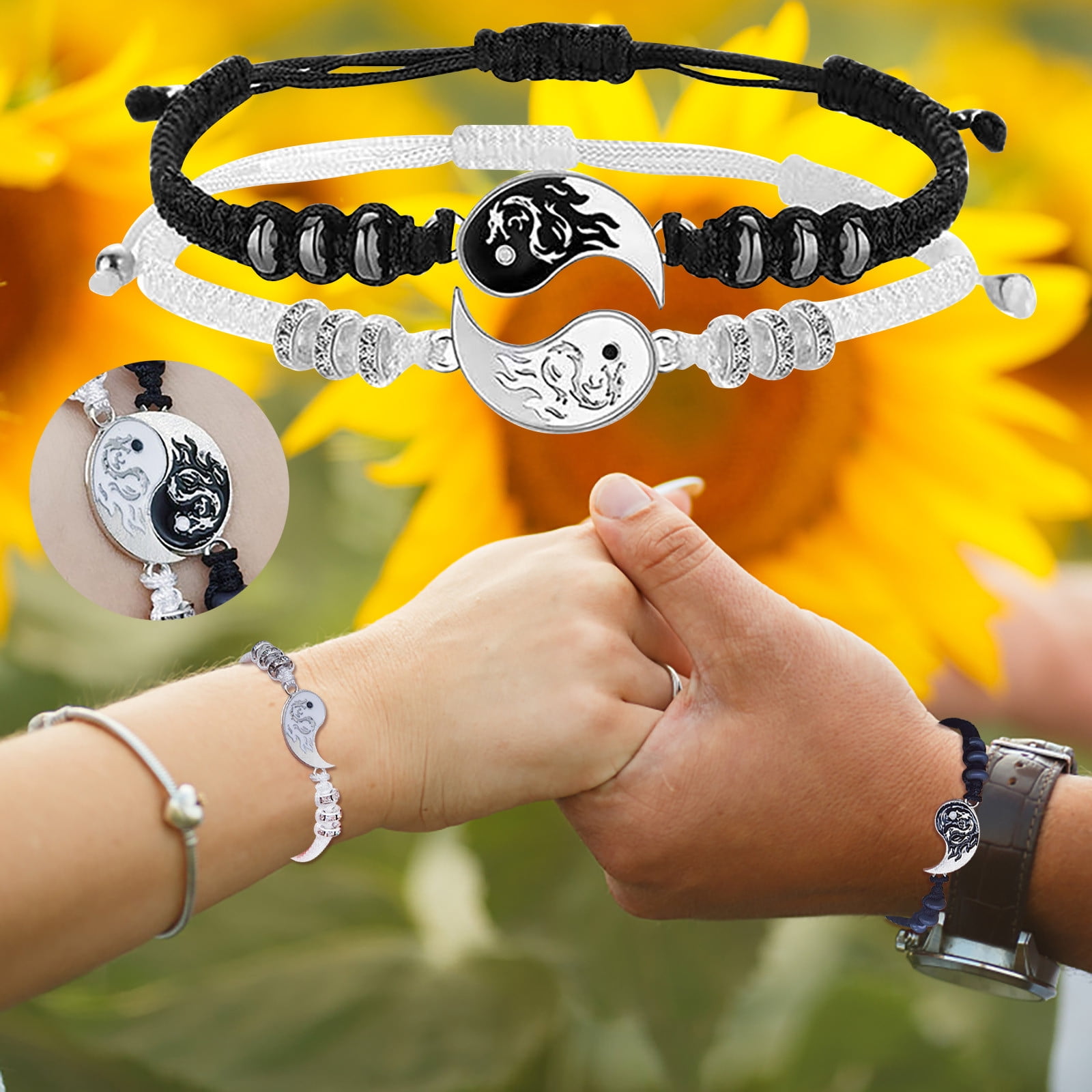 Yin Yang Claire\u0026#039;s Friendship Bracelets For Yin Yang Best Friend  Bracelets And Necklaces Best Friends Glitter, image size:1600x1600