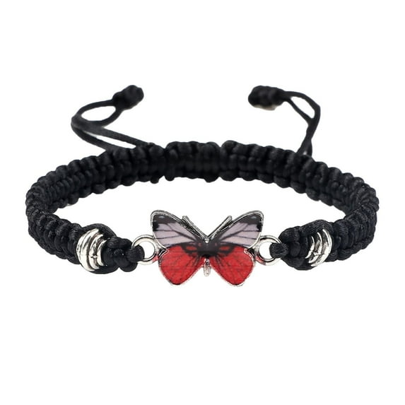 SUSHANG Bracelet Butterfly Bracelets for Teen Girls Adjustable String Butterfly Bracelets for Women Cute Butterfly Charm Bracelets
