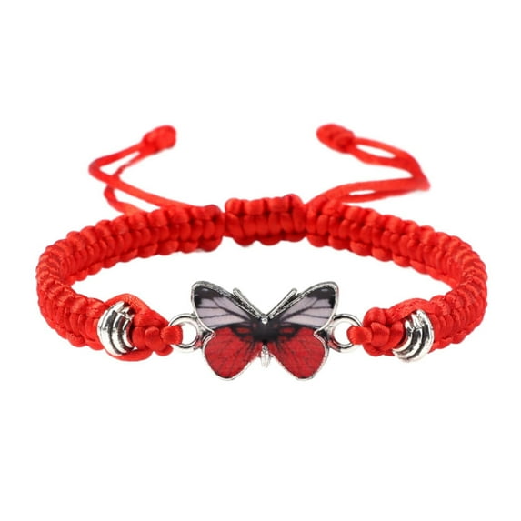 SUSHANG Bracelet Butterfly Bracelets for Teen Girls Adjustable String Butterfly Bracelets for Women Cute Butterfly Charm Bracelets