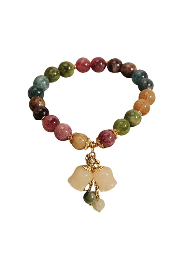 Bracelet Natural Rutilated Crystal Bracelet Freshwater Pearl Multi Gem Balancing Reiki Quartz Bracelet Feng Shui Wealth Bracelet