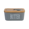 thumbnail image 1 of SUSHANG Butter Dish, 600ml Ceramic Butter Dish with Silicone Seal - Airtight Butter Keeper Softens Salted/Unsalted Butter for 30 Days, Dishwasher Safe for Countertop/Fridge, 1 of 6