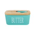 thumbnail image 1 of SUSHANG Butter Dish, 600ml Ceramic Butter Dish with Silicone Seal - Airtight Butter Keeper Softens Salted/Unsalted Butter for 30 Days, Dishwasher Safe for Countertop/Fridge, 1 of 6