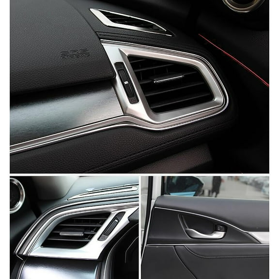 SUSHANG Car Interior Trim Moldings Door Panel Seam Trim Strip Decorative Car Seams 3M Universal Vehicle Interior Decor Seam Strip for Door Dashboard