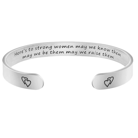 SUSHANG Carving Spell Bracelet Engraved Gifts Personalized Jewelry Spell Gift Border Bracelet Mothers Fashion Day Bracelets