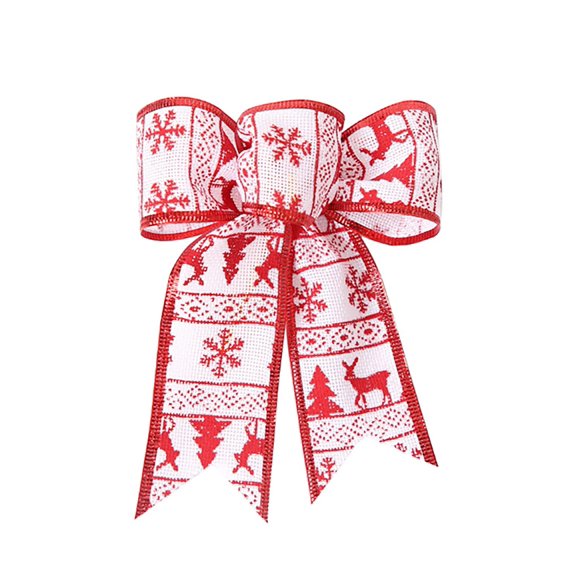 SUSHANG Christmas Decorations Linen Bows Rustic Tree Ornaments Elegant Wreath Accessories Durable Triangle Knots for Front Door Fireplace Windows Party Decor Easy to Use Perfect for Gifting Festive