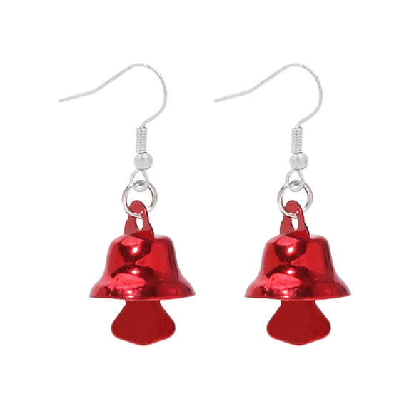 SUSHANG Christmas Earrings Christmas Tree Bell Earrings Christmas Creative Holiday Party Earrings Jewelry Hoop Earrings Women