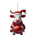 thumbnail image 1 of SUSHANG Christmas Hat Cow Decoration Cute Cow Pendant for Christmas Tree Festive Holiday Decor for Home Car or Backpack Hanging Ornament Perfect Gift for Family Friends Whimsy to Seasonal Decor Eas, 1 of 5