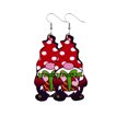 thumbnail image 1 of SUSHANG Christmas Leather Earrings Christmas Dwarf Leather Earrings Christmas Hat Shoes Earrings Snowflake Earrings, 1 of 9