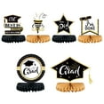 thumbnail image 1 of SUSHANG Class of 2025 Graduation Honeycomb Decor Kit - 6-Piece Black 3D Table Centerpieces for Grad Party Dessert Table/Gift Table Displays, Graduation Party Favor Supplies, 1 of 4