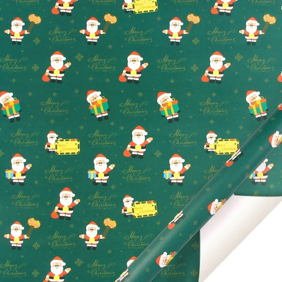 SUSHANG Clearance 2024 Christmas Wrapping Paper 2022 Christmas Wrapping Paper Retro Gift Wrapping Paper Holiday Party Gift Paper Book Cover Paper