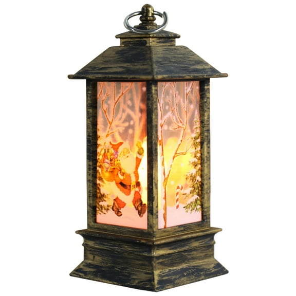 SUSHANG Clearance Christmas Candlestick Lamp A Small Lamp Outdoor Candle Decoration Led Light Christmas Candle Christmas Decoration Desktop Decoration