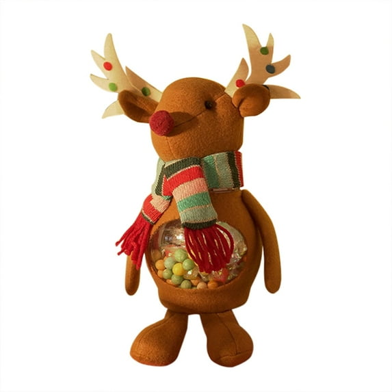 SUSHANG Clearance Christmas Gift Jar Christmas Candy Storage Jar Santa Snowman Candy Jar Christmas Decoration Candy Dishes Christmas Candy Box Children'S Holiday Table Desk Decoration Gift