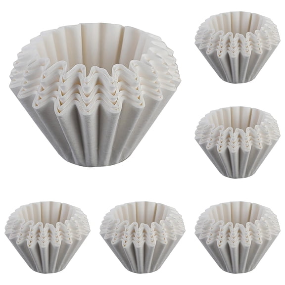 SUSHANG Coffee Filter Coffee Filters Paper Pour Over Filters For Coffee Dripper And Coffee Maker Disposable Natural Paper Filters 14 Cup 50 Count 5PCS