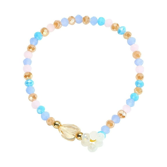 SUSHANG Colorful Beaded Bracelets Beautiful Crystal Bracelet Jewelry Gifts for Friends and Lovers Christmas Birthday Gifts for Mom and Wife