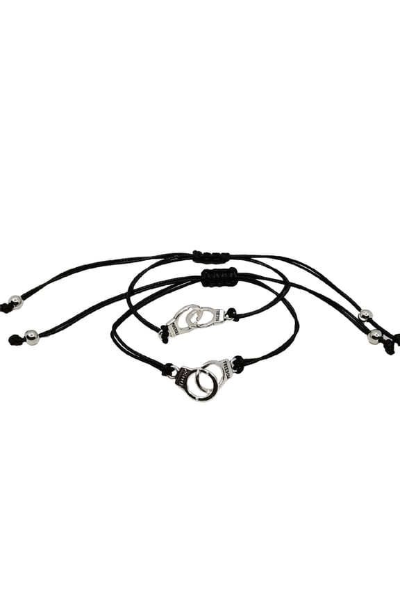 Couple Friendship Handcuffs Bracelet Teenage Handmade Couple Sisters Friend Pairing Friendship Family Bracelet Bracelets