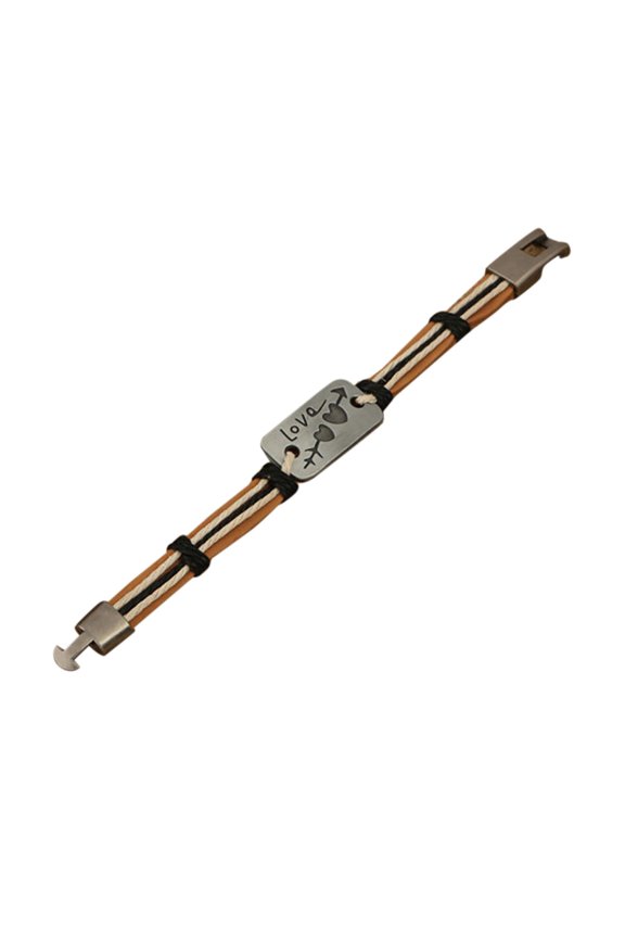 Cowhide Bracelet Weaving Cowhide Bracelet Simple Personality Student Jewelry Lovers Bracelet Valentine'S Day Gift