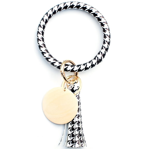 SUSHANG Creative Bracelet Silkeychain Bracelet Wristlet Key Ring Silicone Beaded Bangle Cute Key Chains for Women