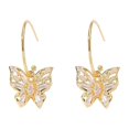thumbnail image 1 of SUSHANG Crystal Butterfly Earrings Temperament Crystal Butterfly Earrings Rhinestone Decor Butterfly Charm Drop Earrings Butterfly Hoop Earrings for Women, 1 of 8