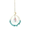 thumbnail image 1 of SUSHANG Crystal Suncatchers for Window Hanging Sun Catcher Top Glass Double Rings Moon For Car Chandelier Garden Window Hanging Ornament Rainbow Maker Colorful Home Decor Housewarming Gifts, 1 of 5