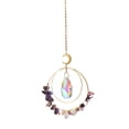 thumbnail image 1 of SUSHANG Crystal Suncatchers for Window Hanging Sun Catcher Top Glass Double Rings Moon For Car Chandelier Garden Window Hanging Ornament Rainbow Maker Colorful Home Decor Housewarming Gifts, 1 of 5