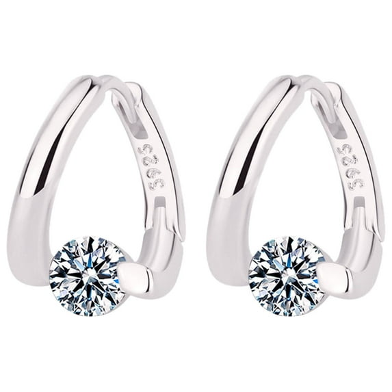 SUSHANG Diamond Round Earrings Womens Tall Stud Earrings Rhinestones Earrings Gold Diamon Stud Earrings Unique Design Can Highlight Your Appearance Present for Her