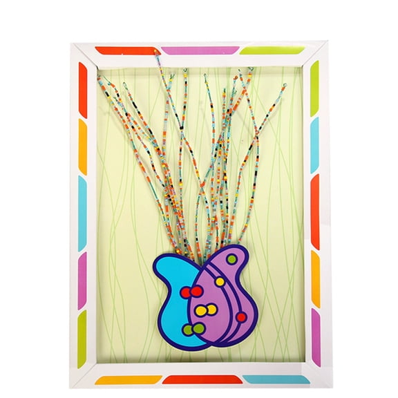 SUSHANG Diy Handmade Photo Frame Button Flower 3D Art Mother'S Kits Kids Bouquet Diy Gift Day Frame Craft Picture Home Decor